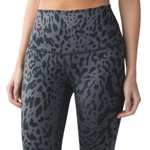 Animal Print Wunder Under Roll Down Lululemon Leggings
